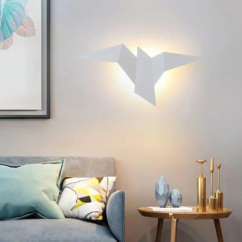 Modern Geometric Bird LED Wall Light