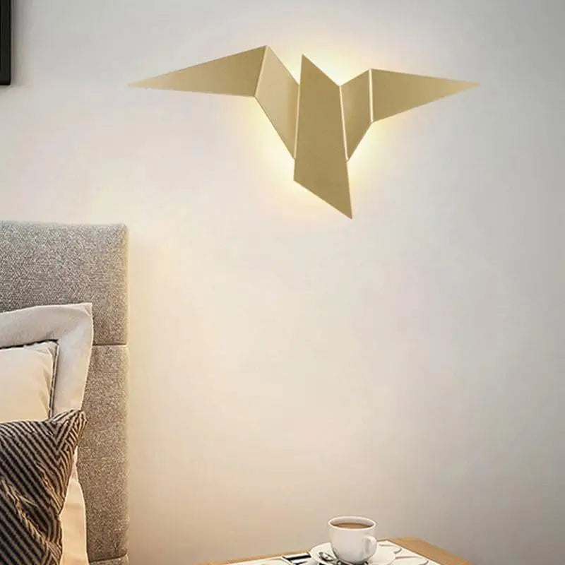 Modern Geometric Bird LED Wall Light