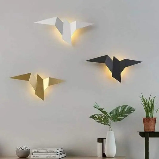 Modern Geometric Bird LED Wall Light