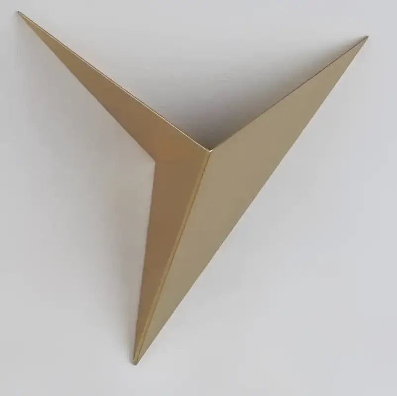 Triangular Geometric LED Wall Sconce in Black, White, or Gold