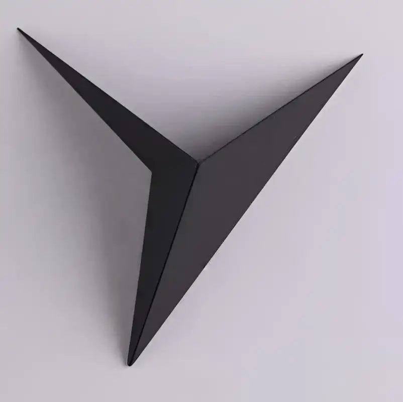 Triangular Geometric LED Wall Sconce in Black, White, or Gold