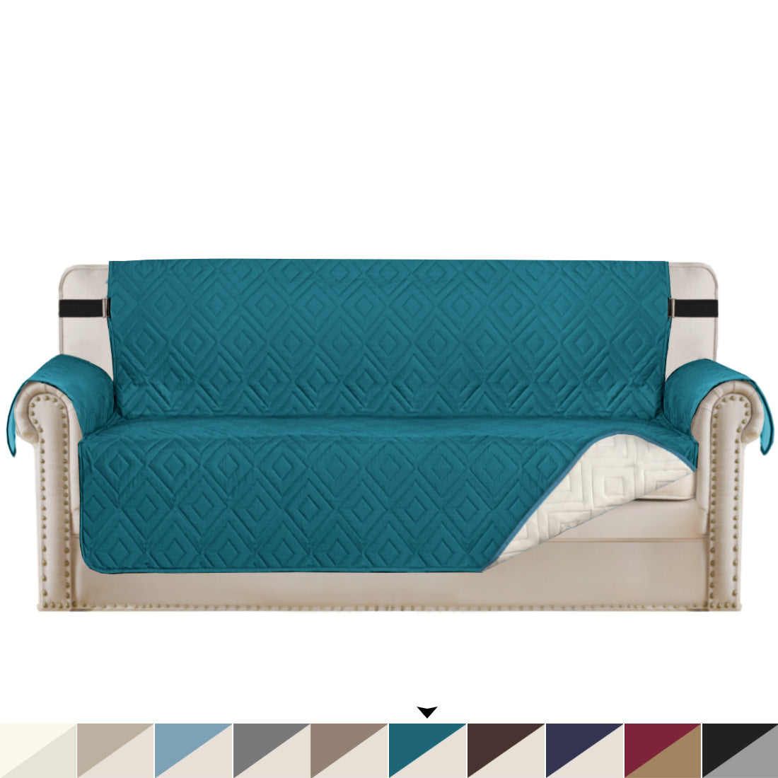 Water-Repellent Quilted Sofa Cover Pet Protector Non-Slip Throw
