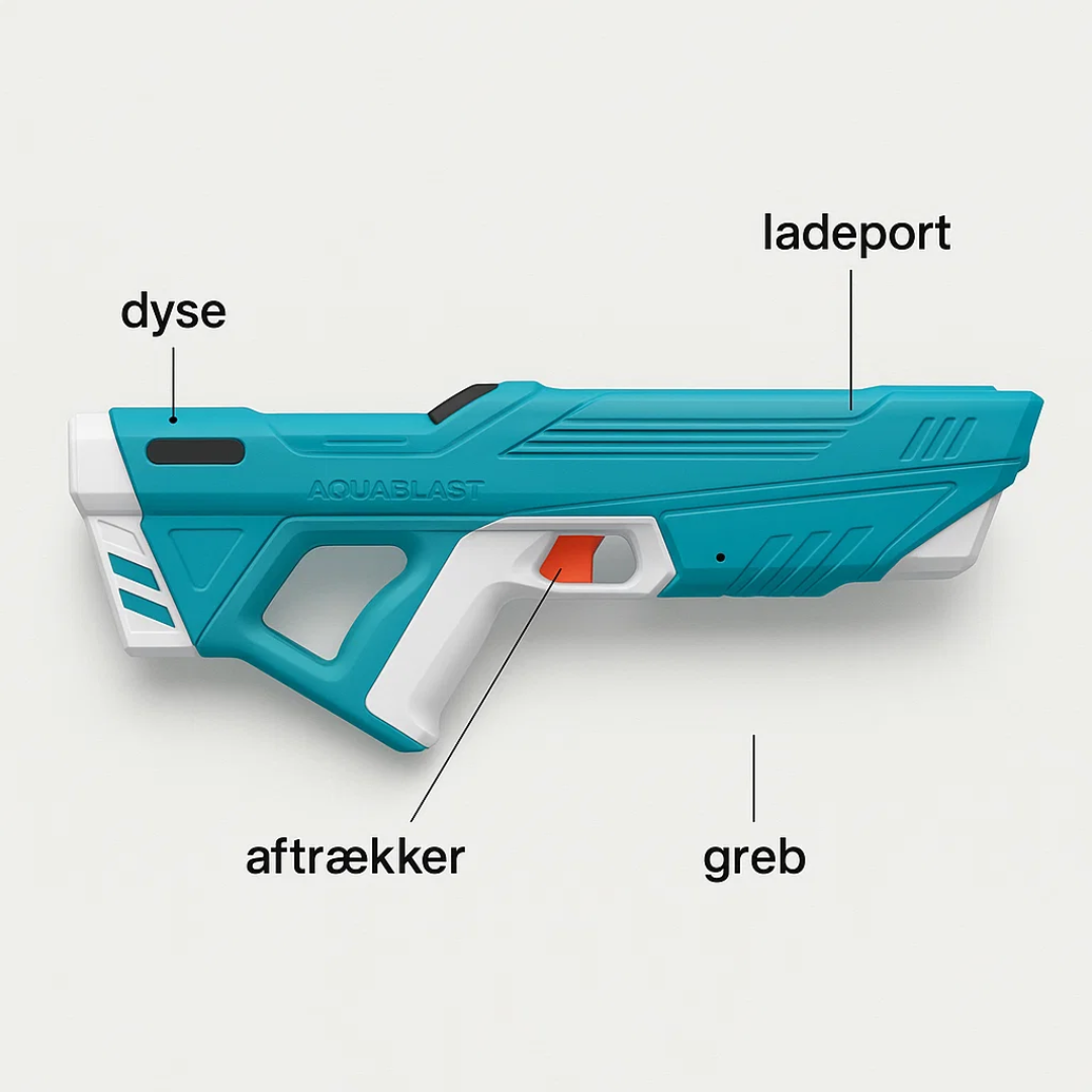 Electric Water Gun with Long Range and Rechargeable Battery