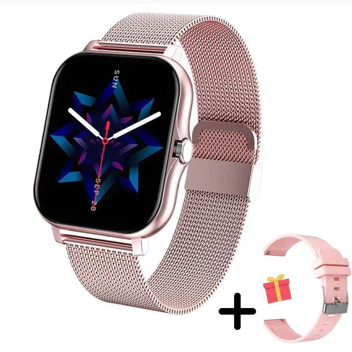 Elegant Smartwatch with Heart Rate Monitor and Sleep Tracking