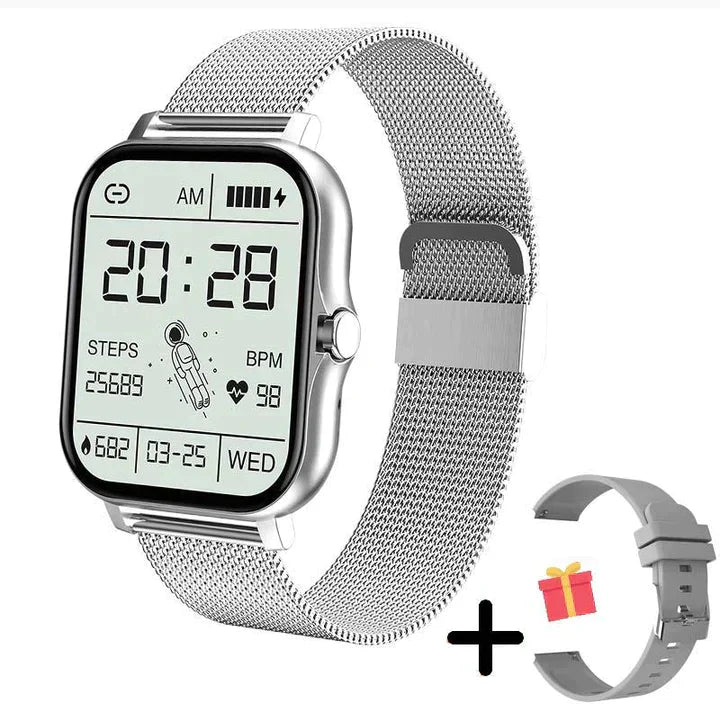 Elegant Smartwatch with Heart Rate Monitor and Sleep Tracking