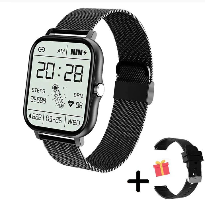 Elegant Smartwatch with Heart Rate Monitor and Sleep Tracking