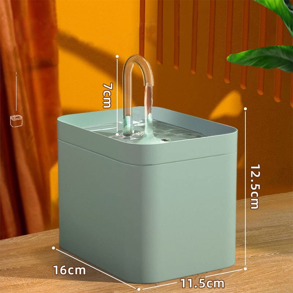 Automatic Cat Drinking Fountain with Integrated Filter and Quiet Operation