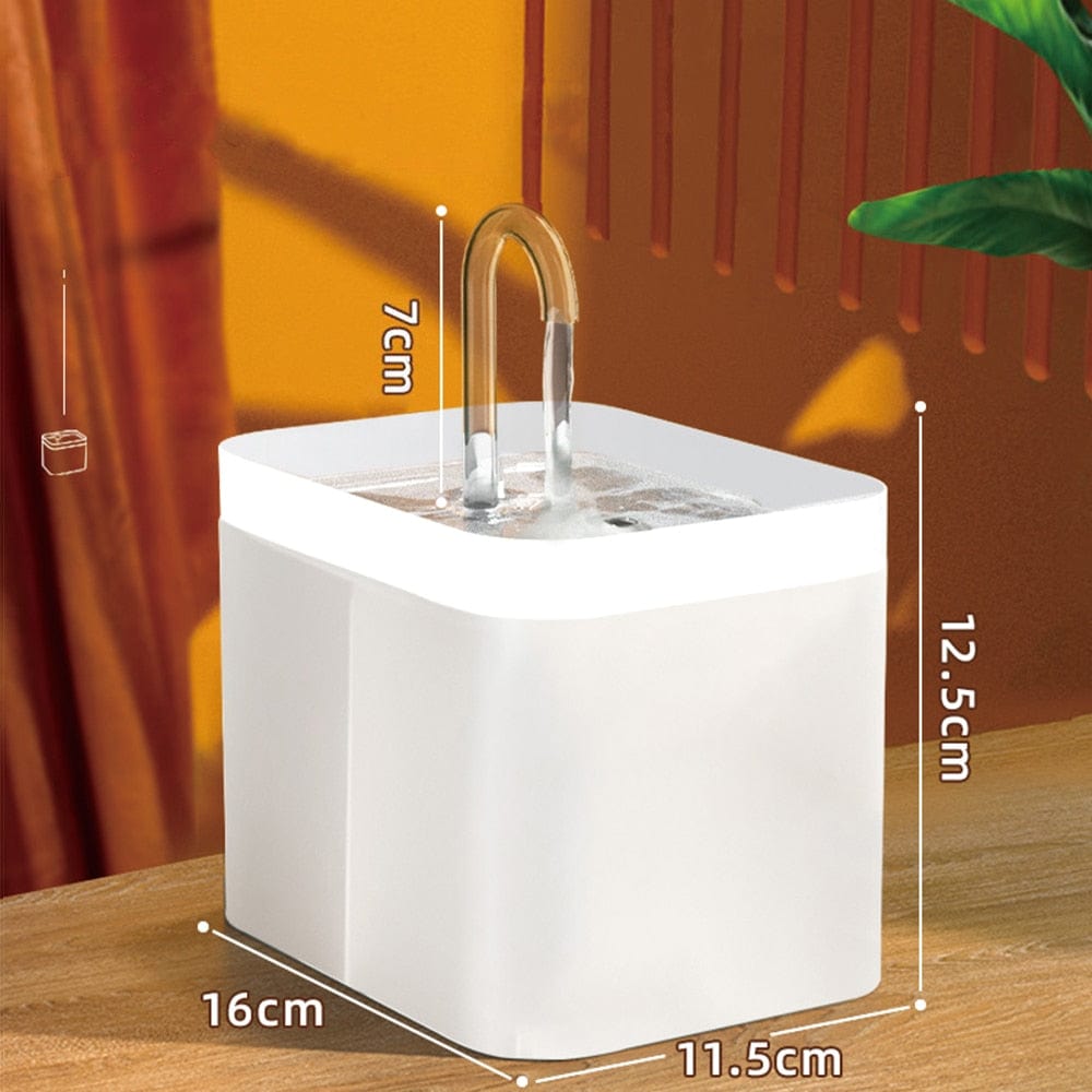 Automatic Cat Drinking Fountain with Integrated Filter and Quiet Operation
