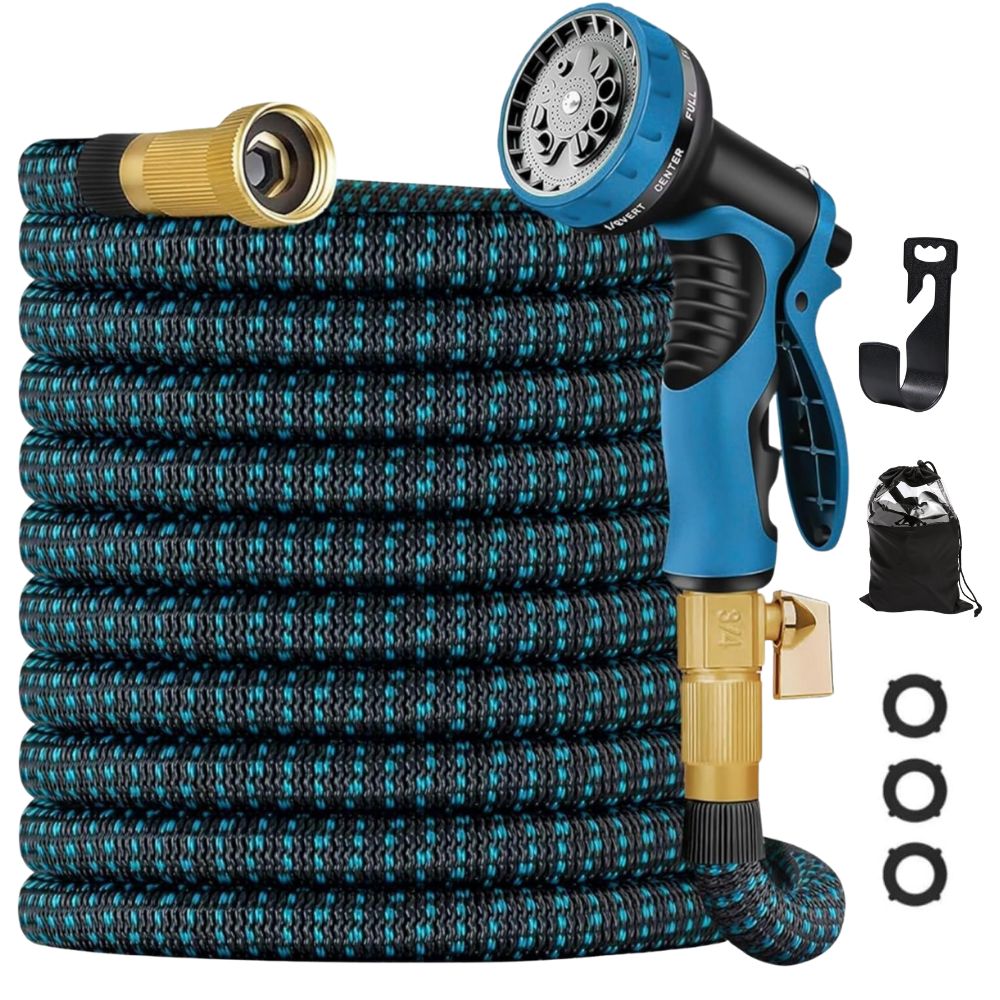 Expandable Garden Hose 50FT/100FT with 10-Function Spray Nozzle