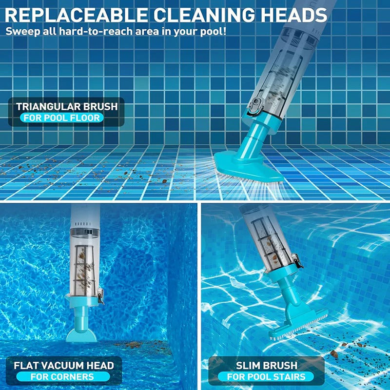 Wireless Rechargeable 3-in-1 Pool Vacuum Cleaner