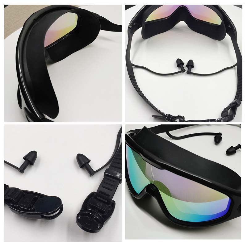 Anti-Fog Swim Goggles with 180° Wide View and Comfortable Fit