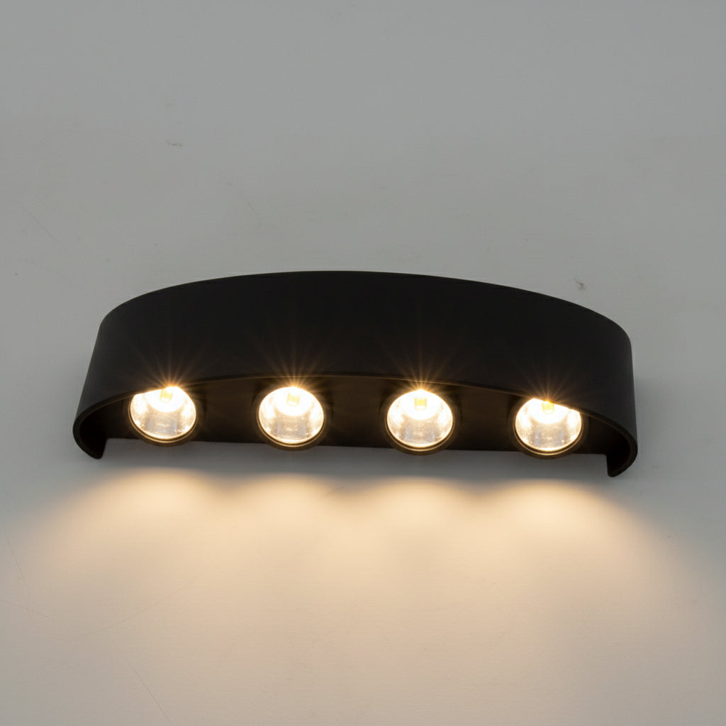 Weatherproof LED Outdoor Wall Light - Modern Aluminum Design
