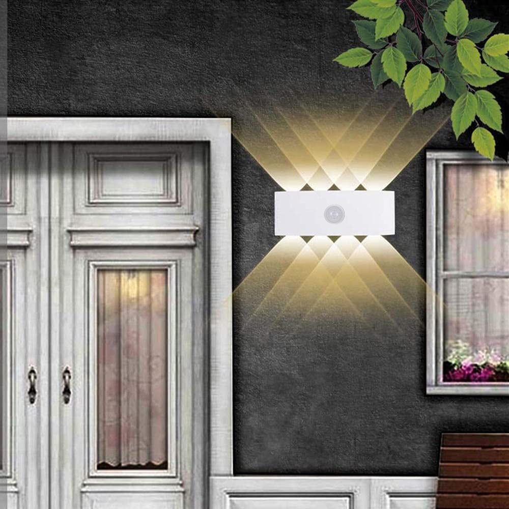 Modern LED Curved Wall Lamp - Indoor/Outdoor Energy-Efficient Lighting