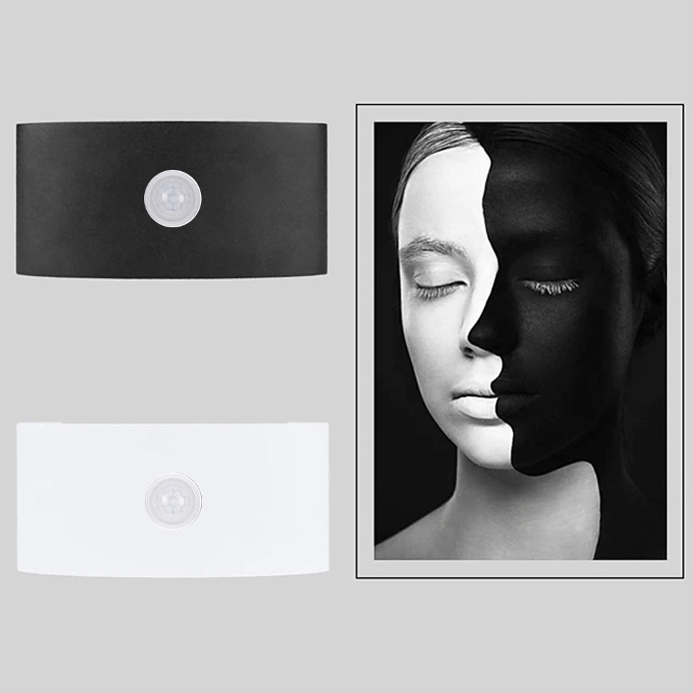 Modern LED Curved Wall Lamp - Indoor/Outdoor Energy-Efficient Lighting