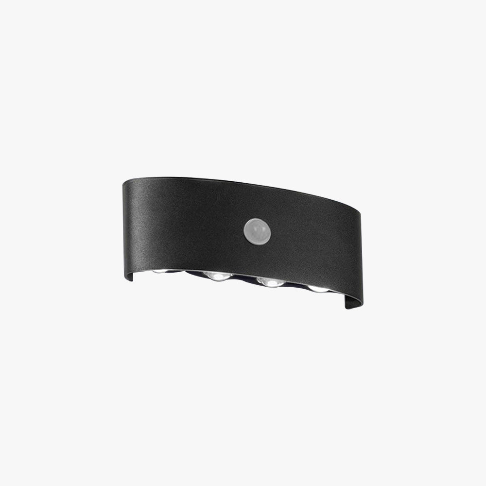 Modern LED Curved Wall Lamp - Indoor/Outdoor Energy-Efficient Lighting