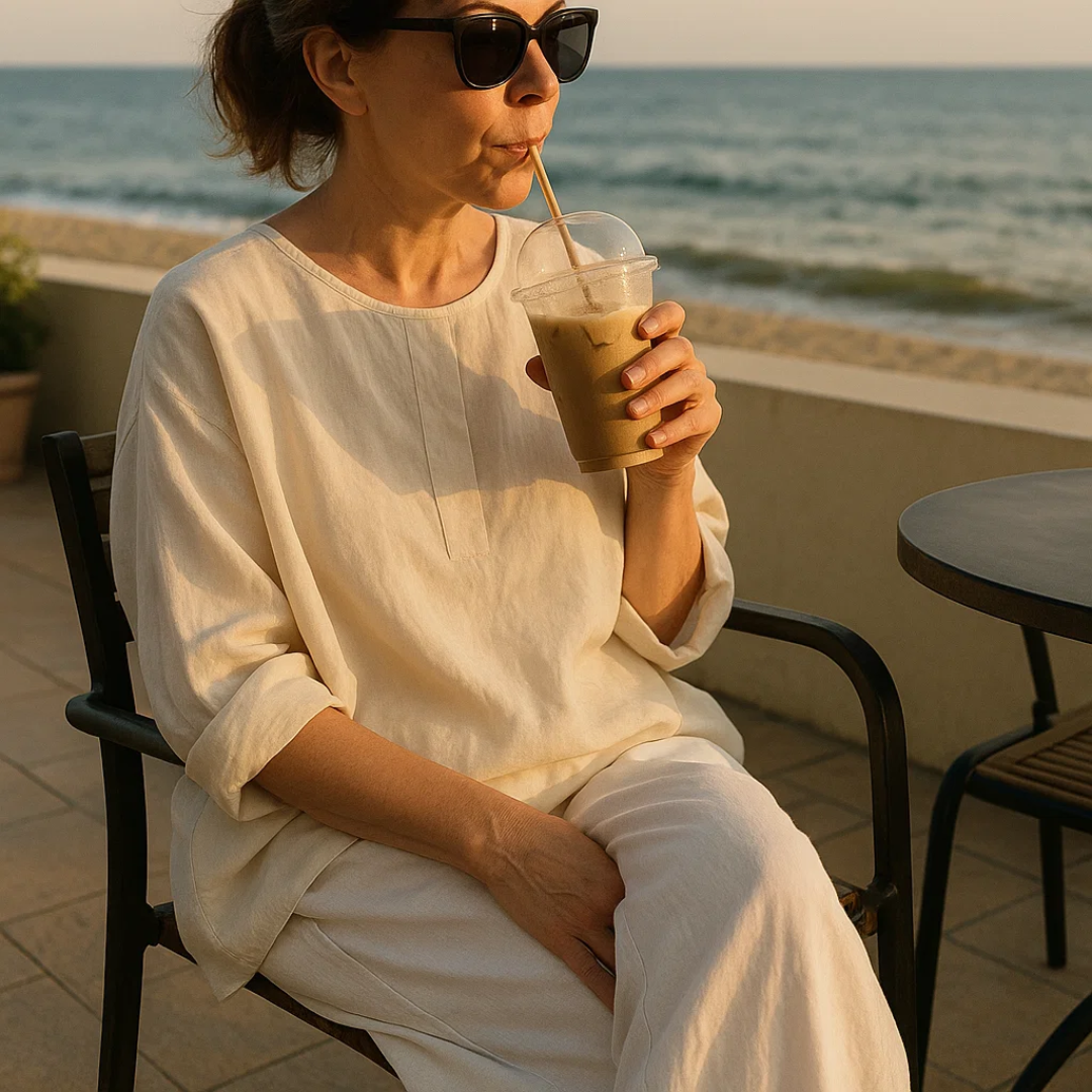 Loose Fit Women's Linen Blouse
