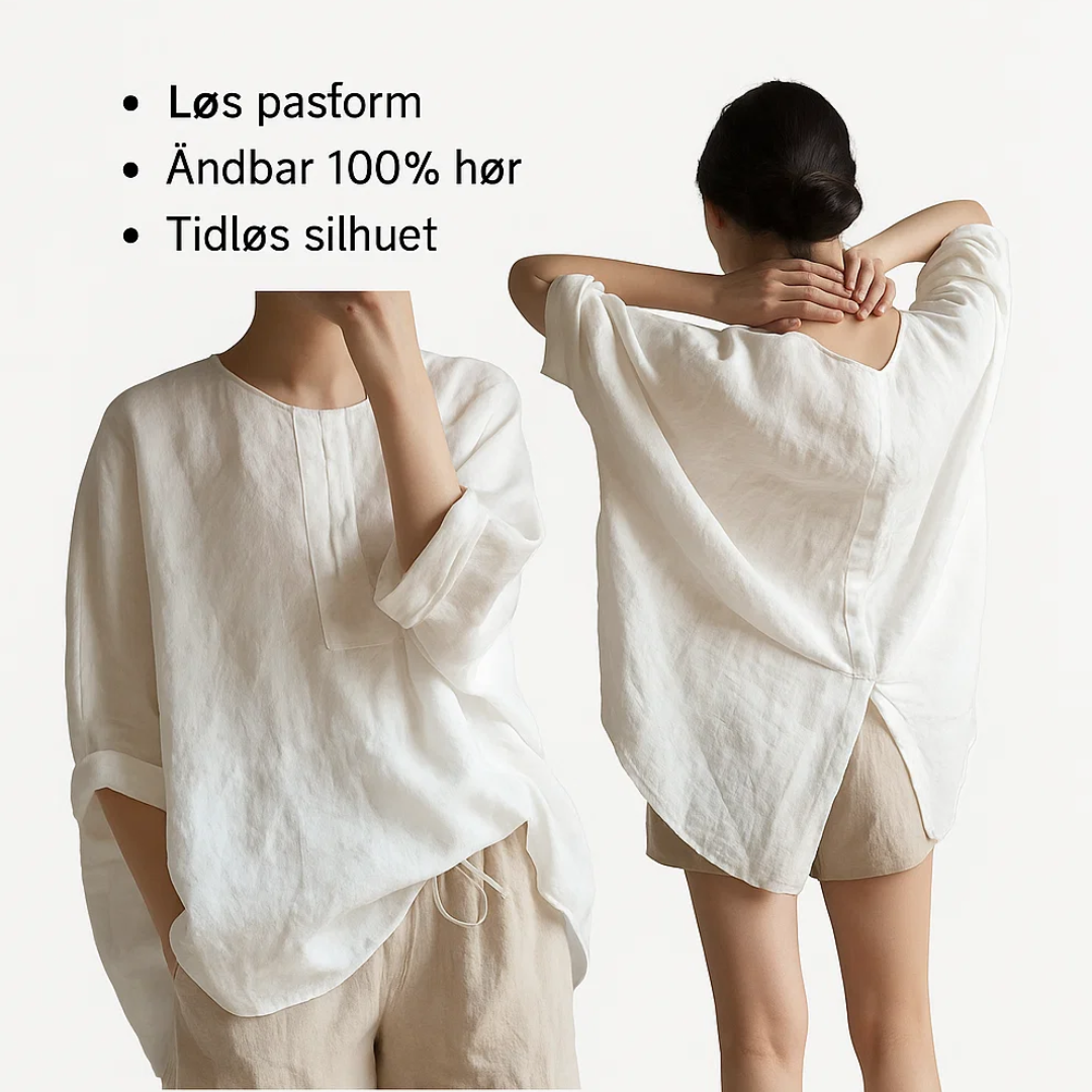 Loose Fit Women's Linen Blouse