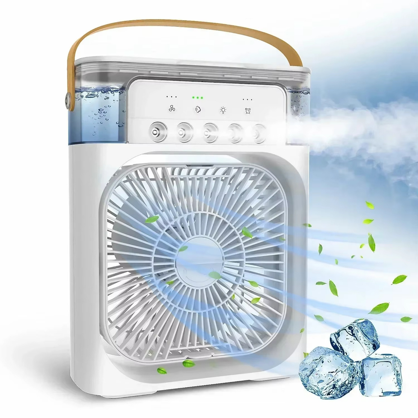 3-in-1 Portable Fan Humidifier and Mini Air Conditioner