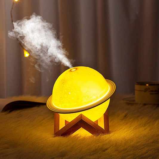 Moon LED Humidifier Night Light with Aromatherapy Diffuser