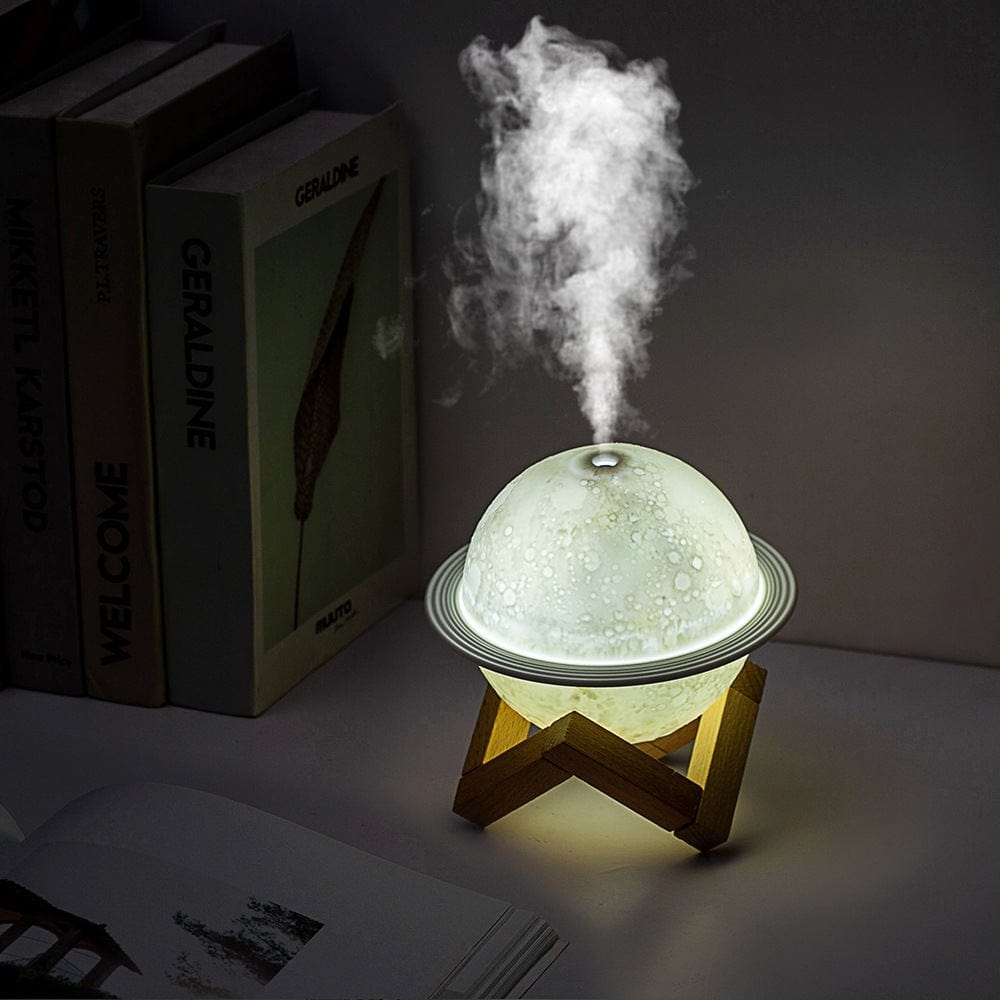 Moon LED Humidifier Night Light with Aromatherapy Diffuser