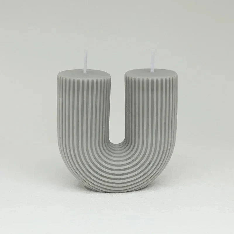 U-Shaped Soy Wax Aromatherapy Candle