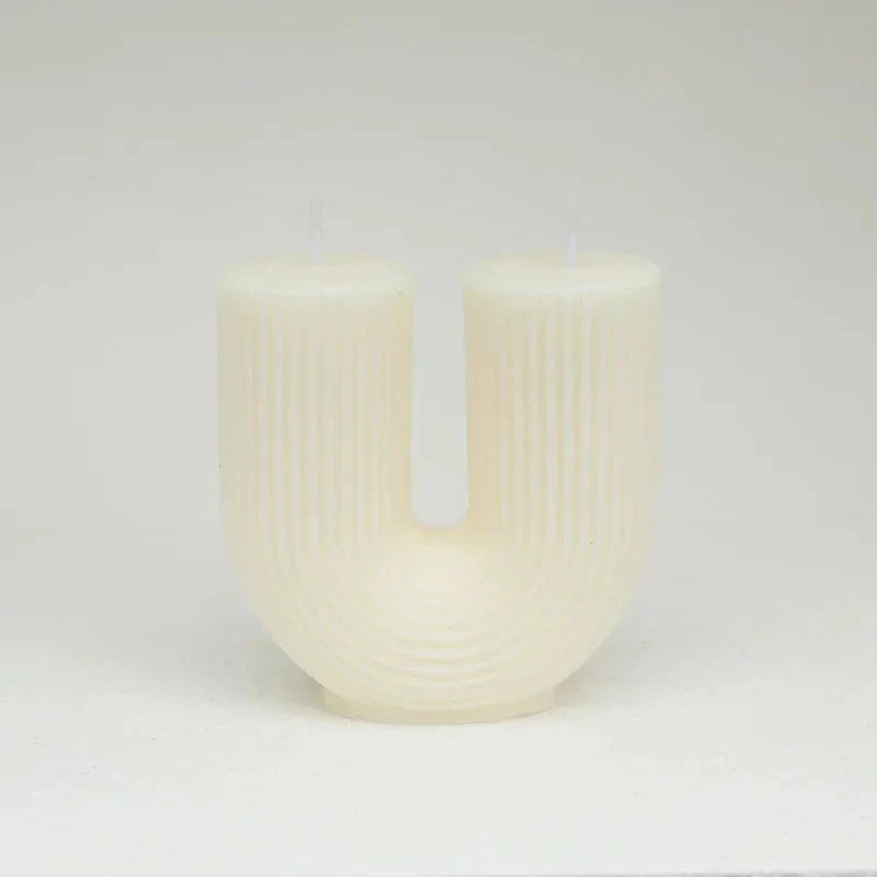 U-Shaped Soy Wax Aromatherapy Candle