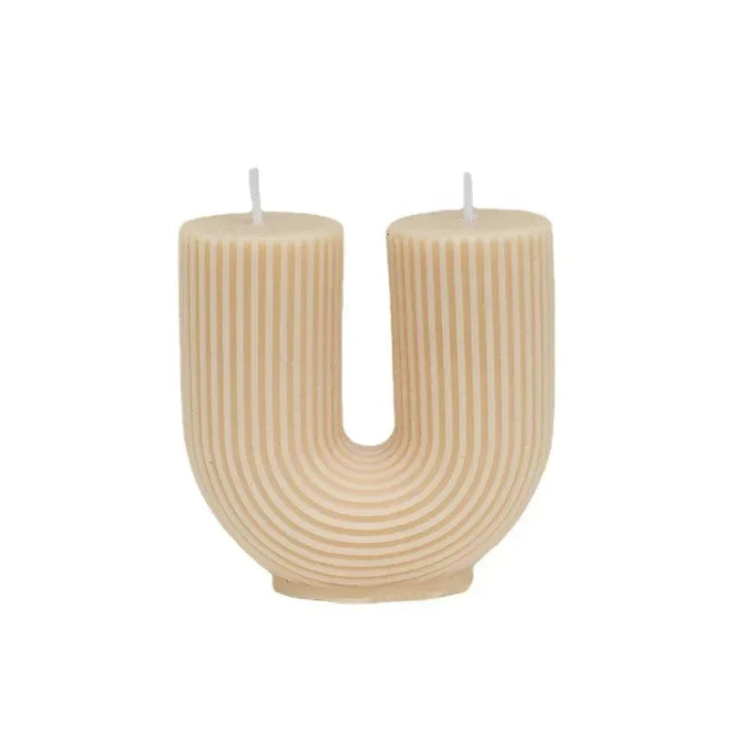 U-Shaped Soy Wax Aromatherapy Candle
