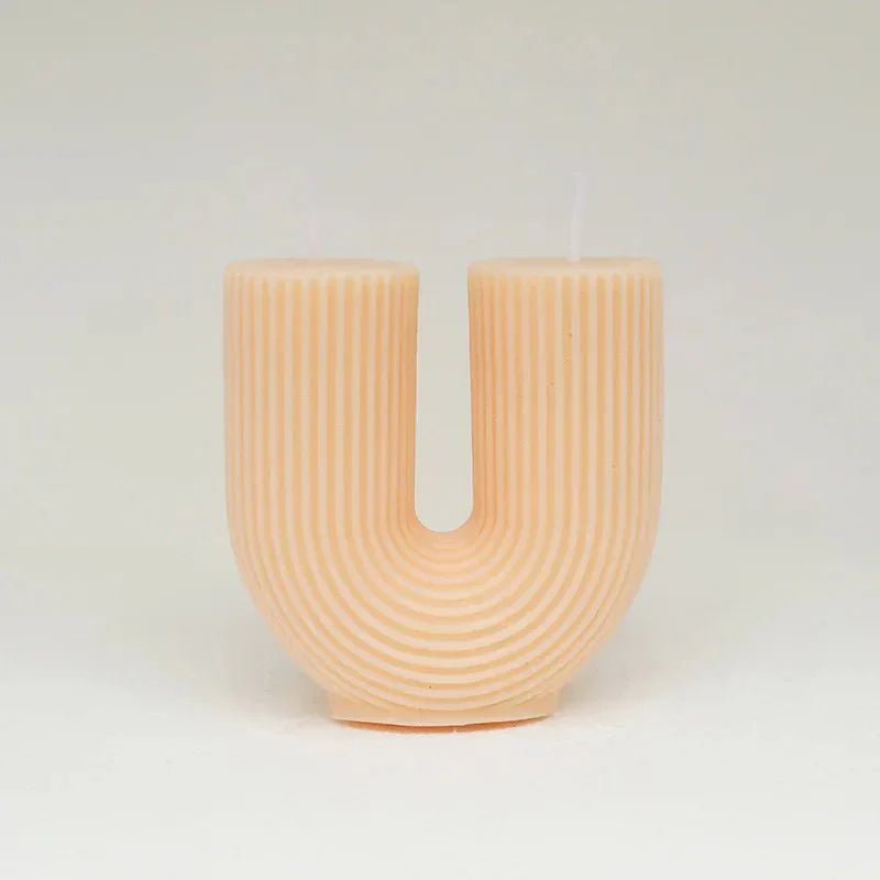 U-Shaped Soy Wax Aromatherapy Candle