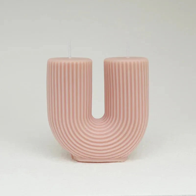 U-Shaped Soy Wax Aromatherapy Candle