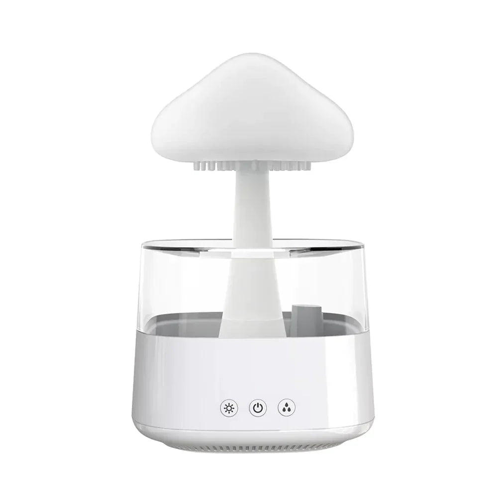 Aromatic Night Light Humidifier with Adjustable Rainfall and Soothing Sounds