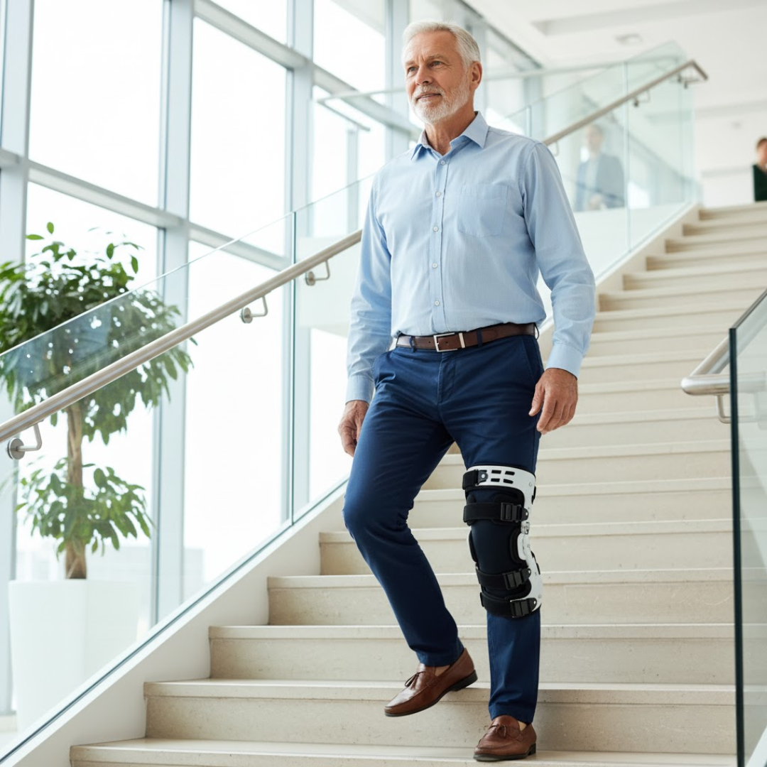 Lightweight Knee Orthosis for Osteoarthritis Relief