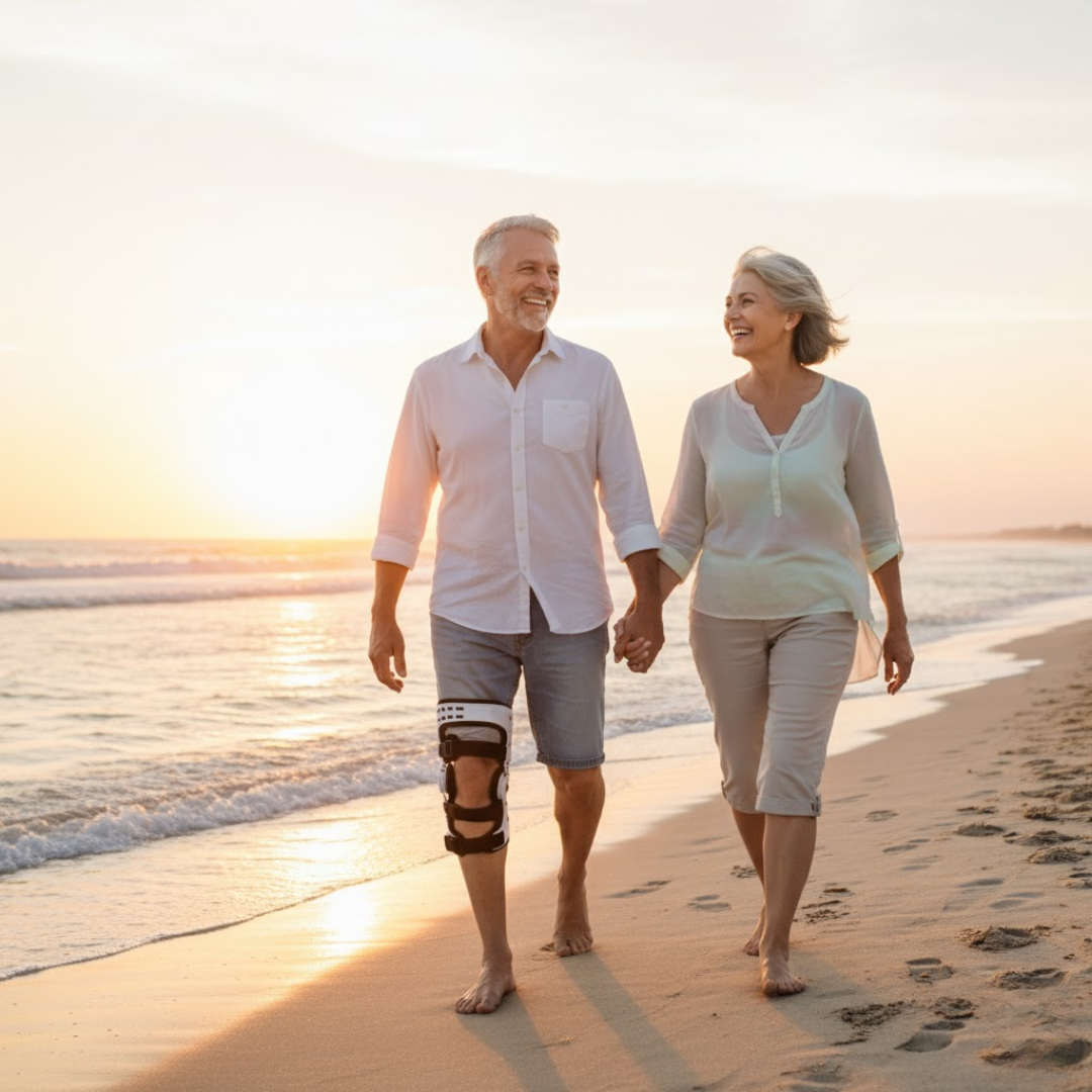 Lightweight Knee Orthosis for Osteoarthritis Relief