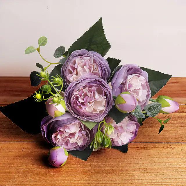 Silk Peony Flower Arrangement in Pink