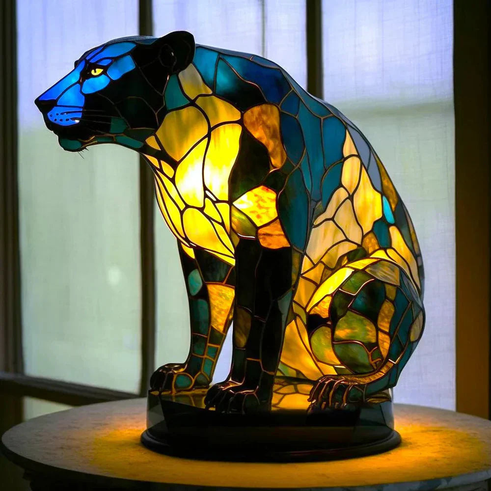 VitraFauna Stained Glass Animal Lamp
