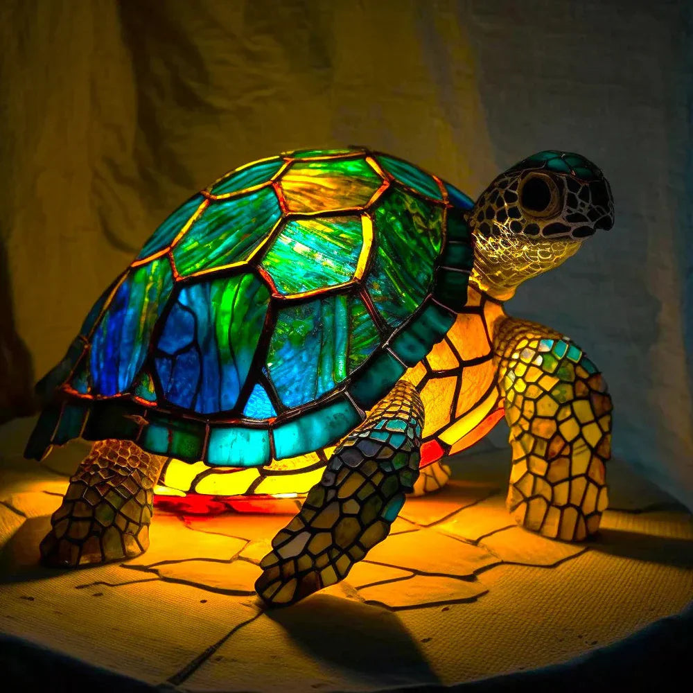 Artistic Stained Glass Animal Lamp