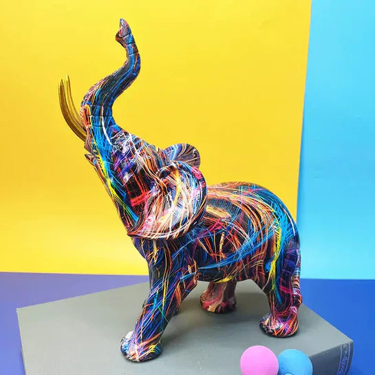 Decorative Elephant Sculpture for Artistic Home Accent