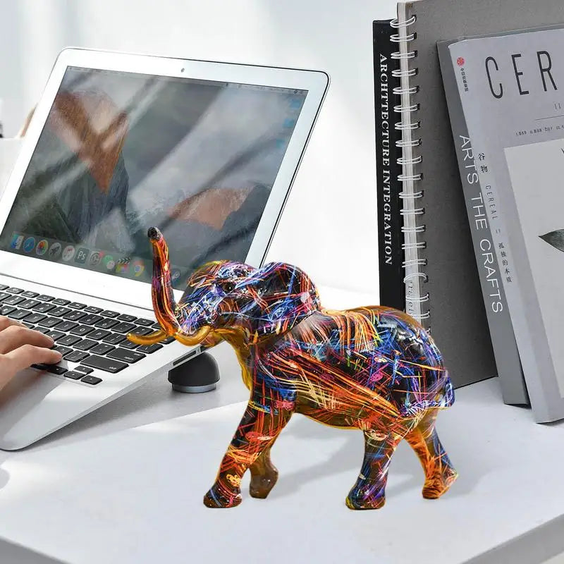 Decorative Elephant Sculpture for Artistic Home Accent