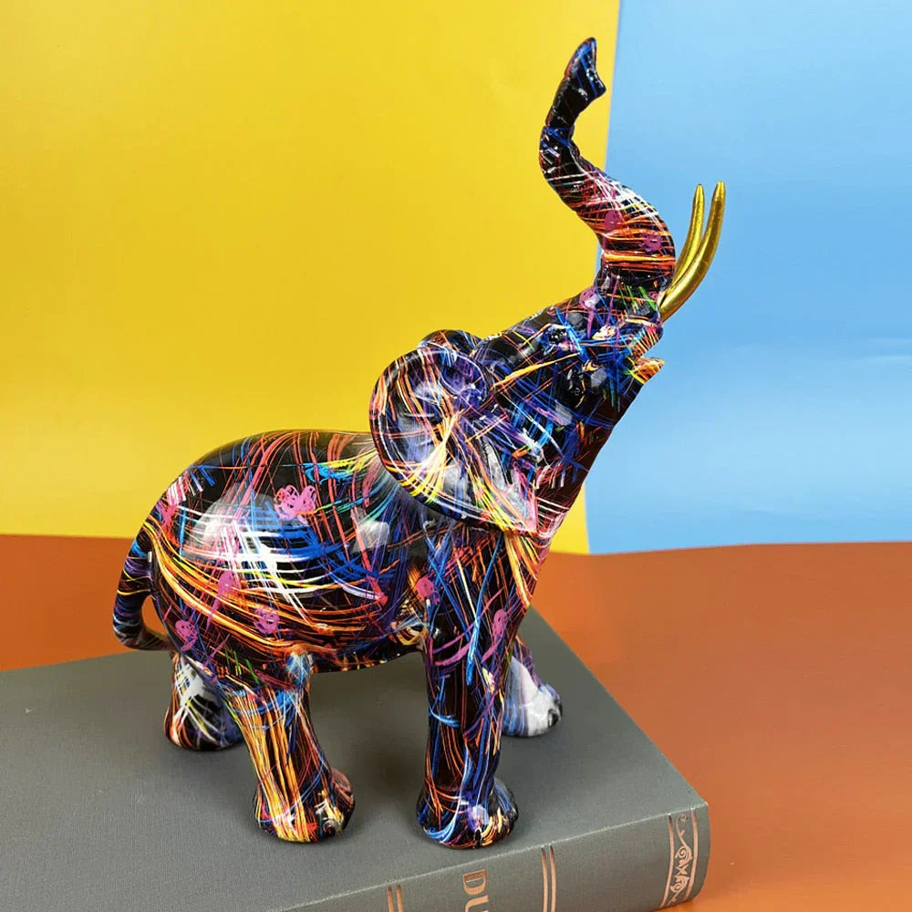 Decorative Elephant Sculpture for Artistic Home Accent