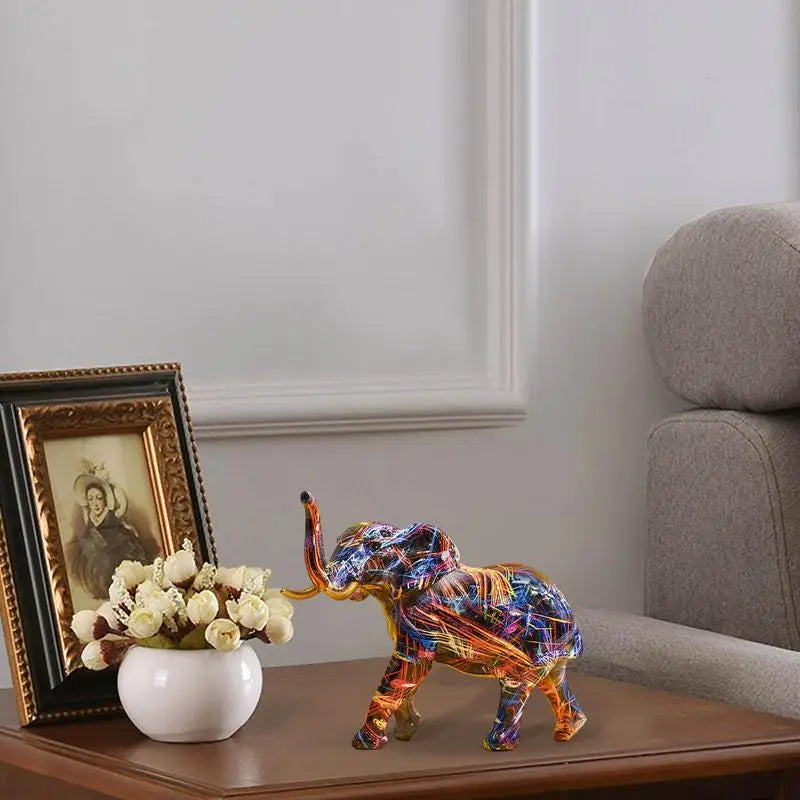 Decorative Elephant Sculpture for Artistic Home Accent