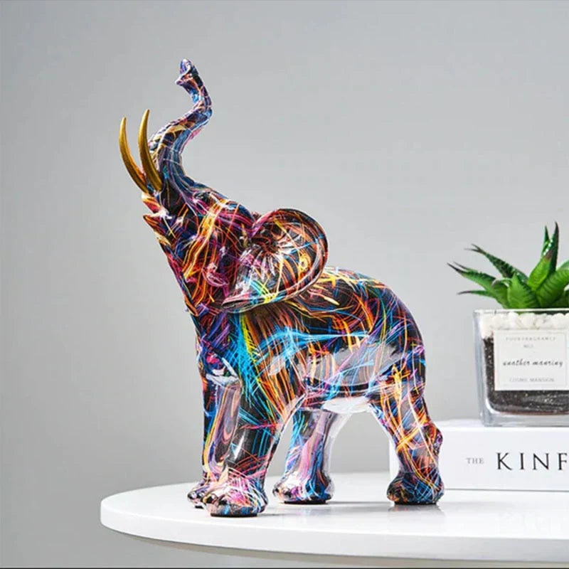 Decorative Elephant Sculpture for Artistic Home Accent