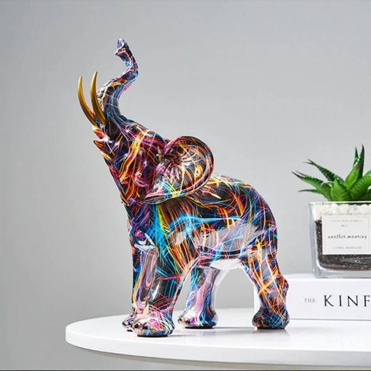 Decorative Elephant Sculpture for Artistic Home Accent