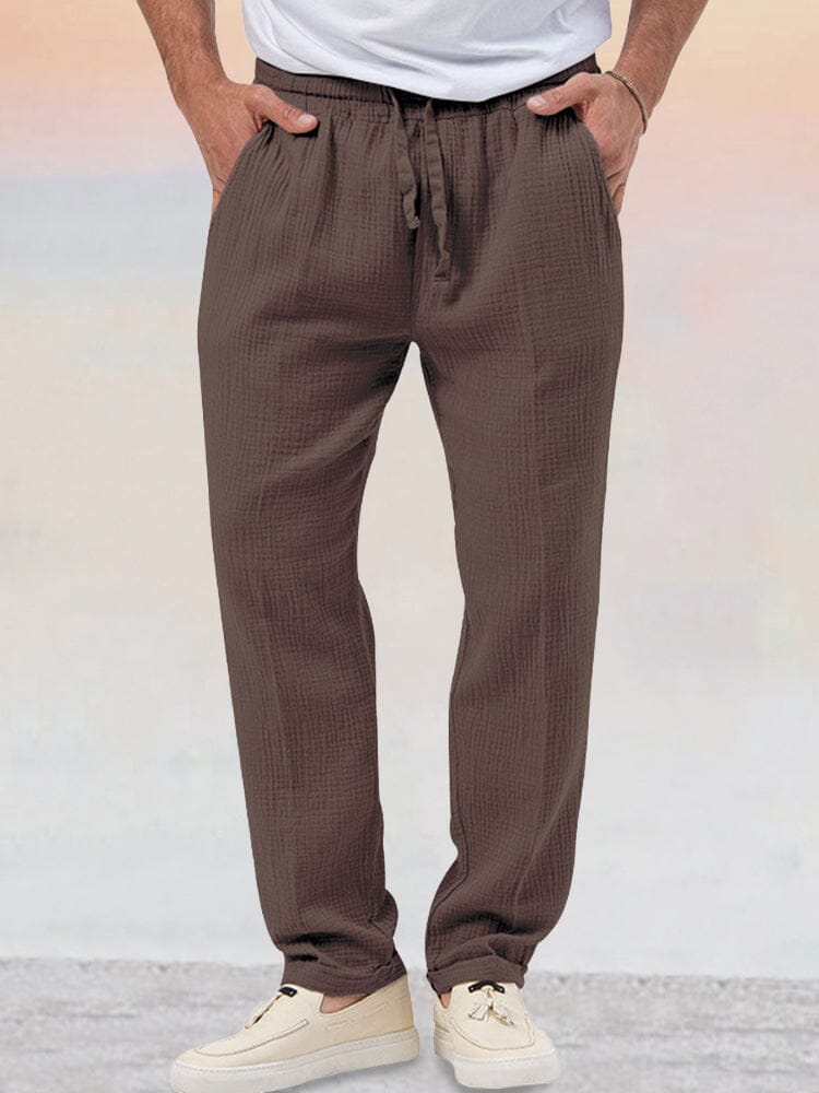 Men's Breathable 100% Linen Summer Set