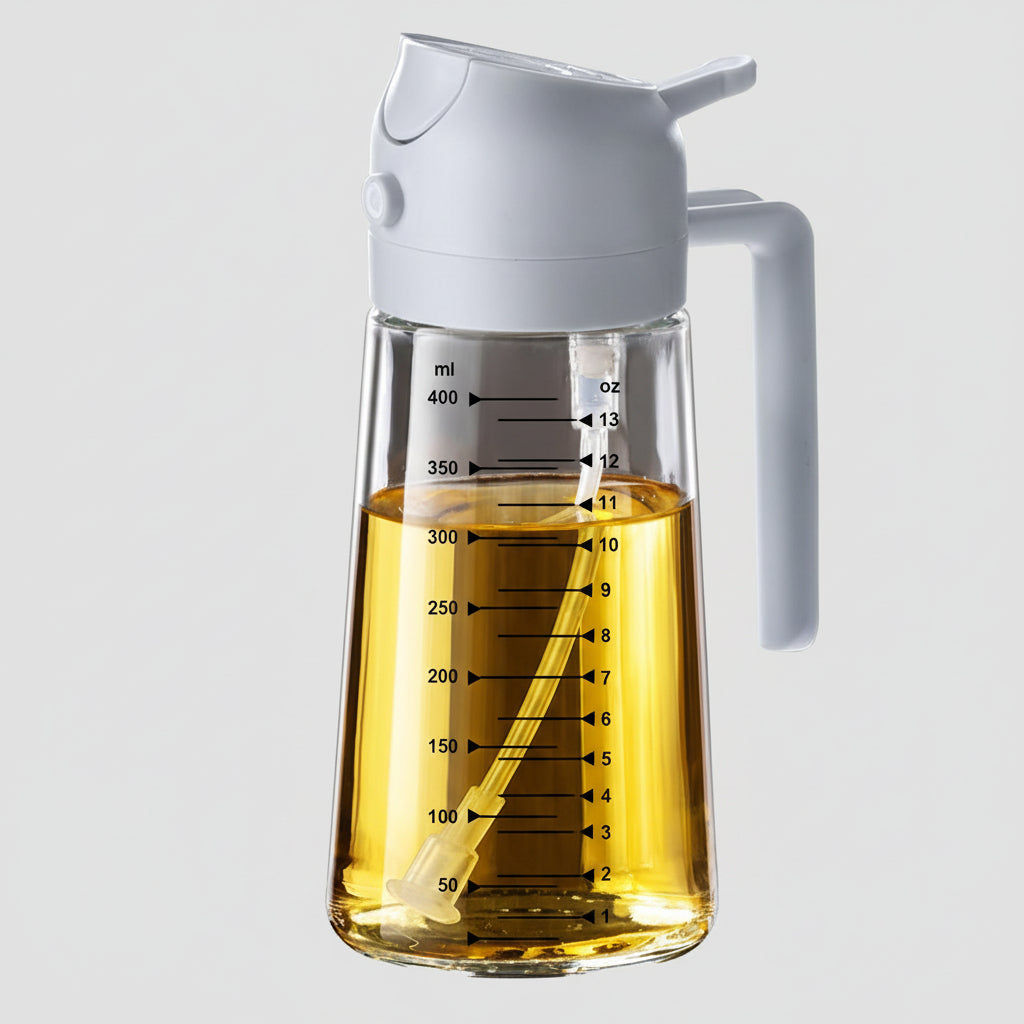 16oz BPA-Free Glass Olive Oil Sprayer & Dispenser