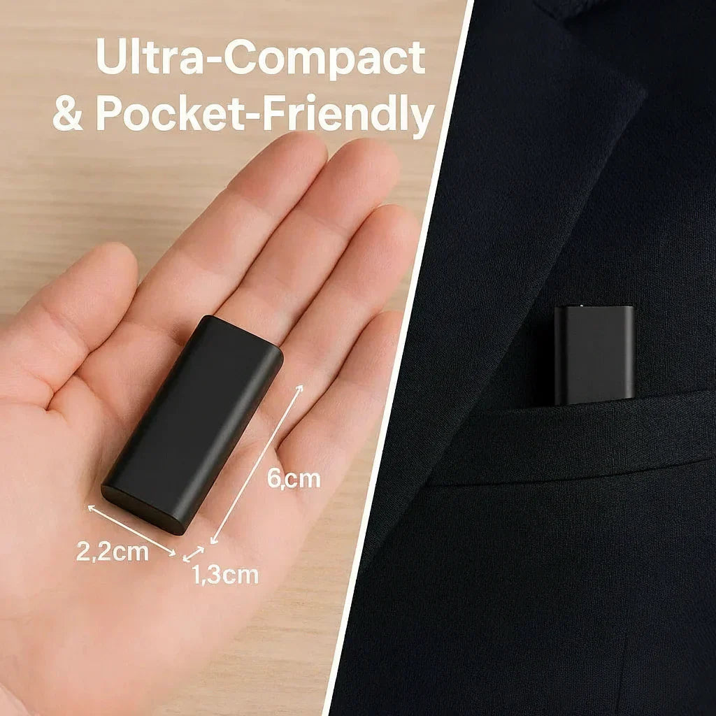 Mini Portable Voice Recorder with Sound Activation and Playback