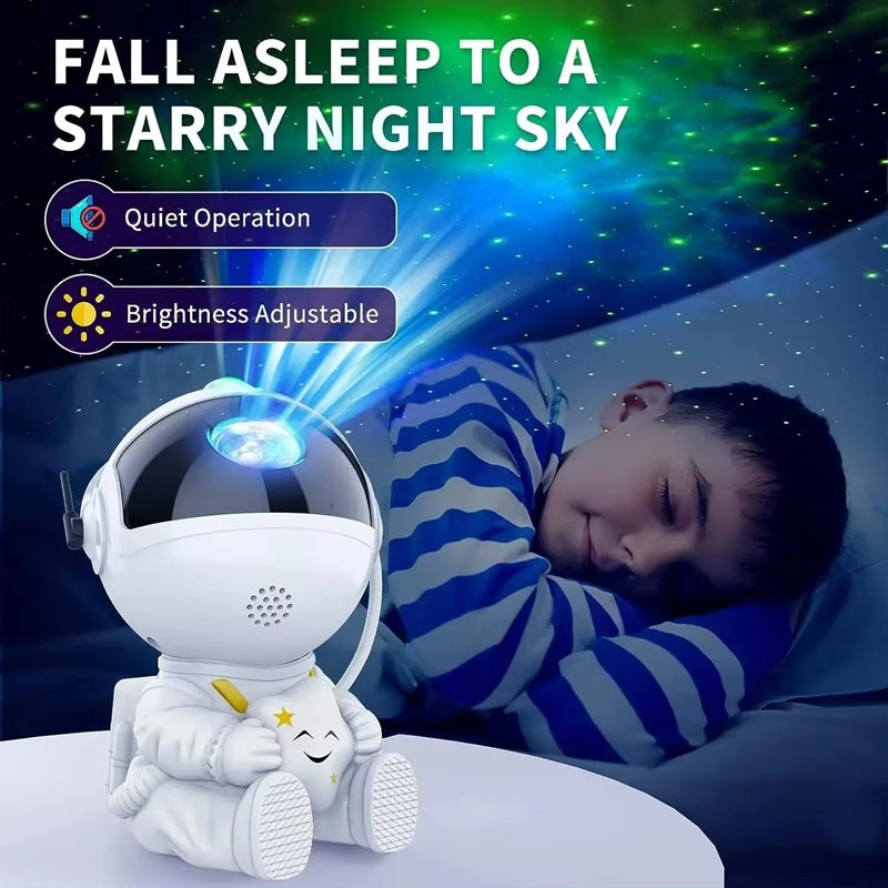 Astronaut Galaxy Projector with 8 LED Color Effects and Remote Control