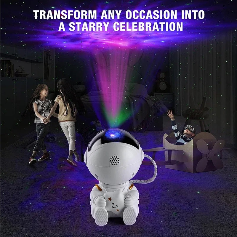 Astronaut Galaxy Projector with 8 LED Color Effects and Remote Control