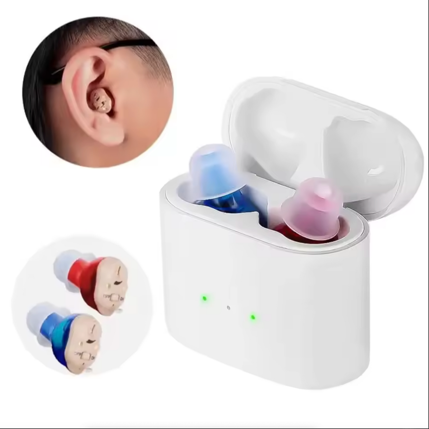 Invisible Rechargeable Hearing Aid with Clear Sound