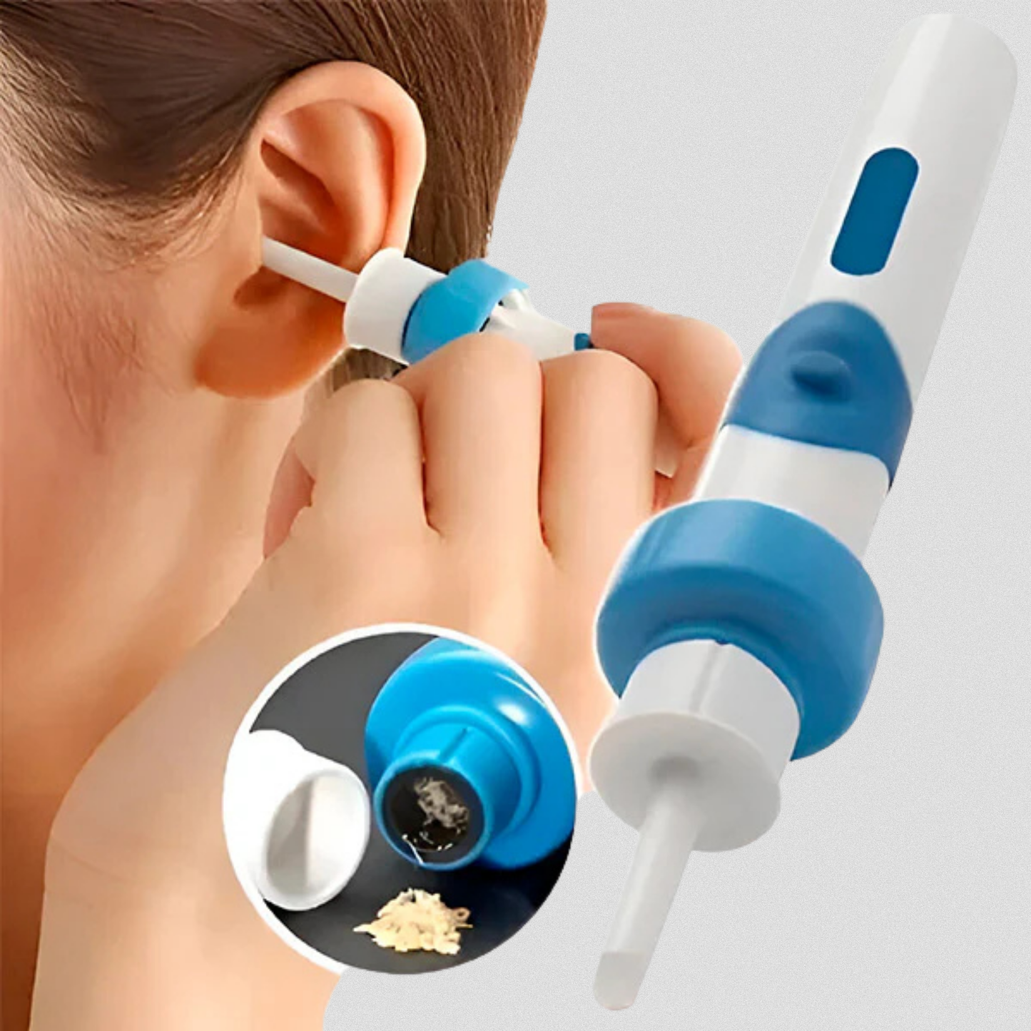 Rechargeable Ear Wax Vacuum Cleaner with Silicone Tips
