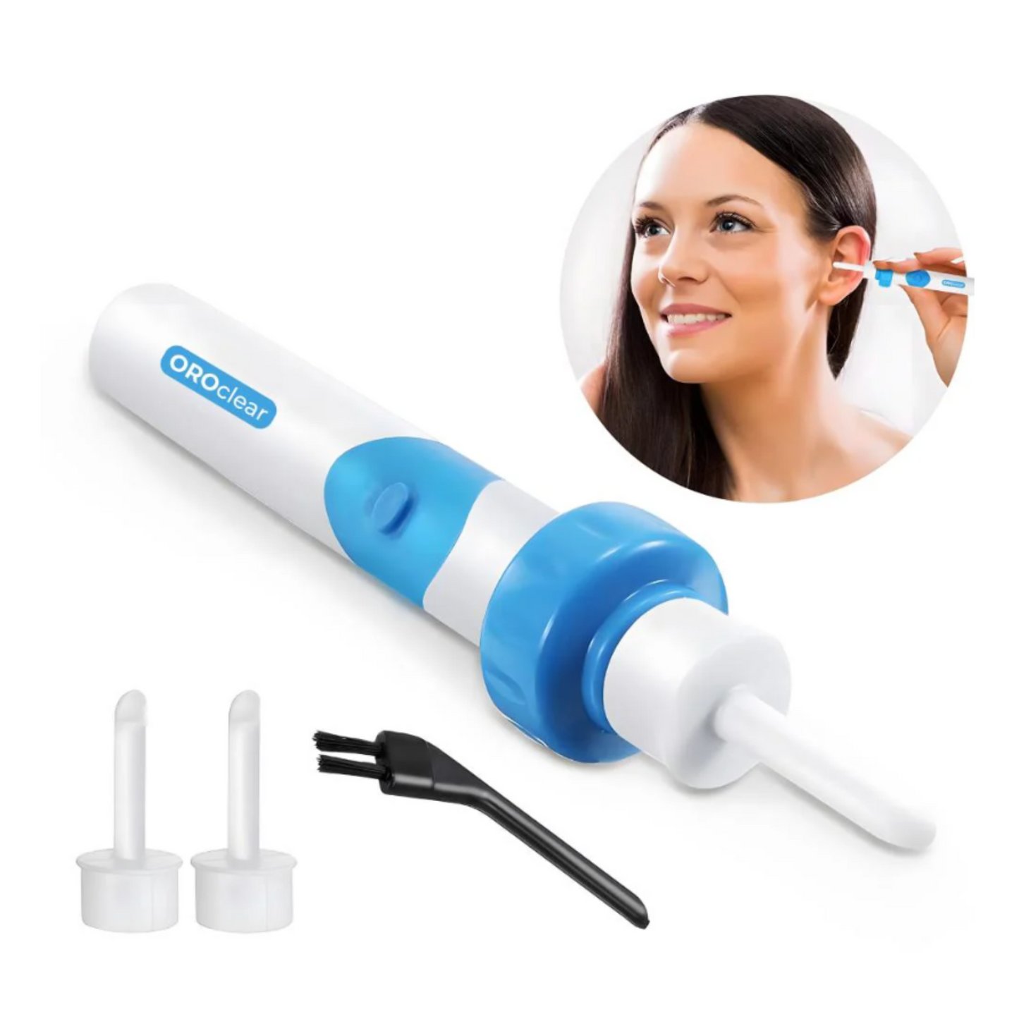 Rechargeable Ear Wax Vacuum Cleaner with Silicone Tips