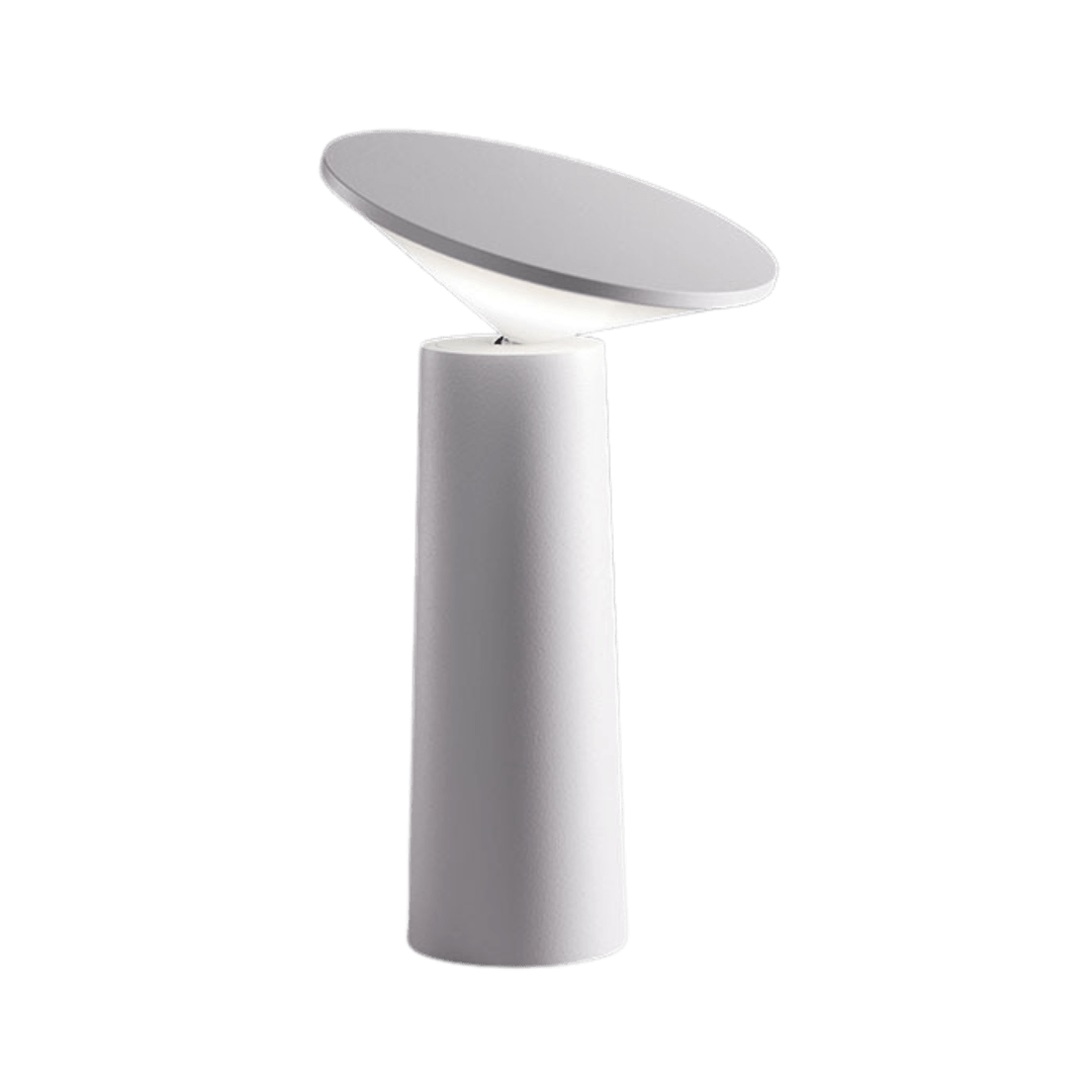 Dimmable Rechargeable Designer Lamp with Adjustable Shade